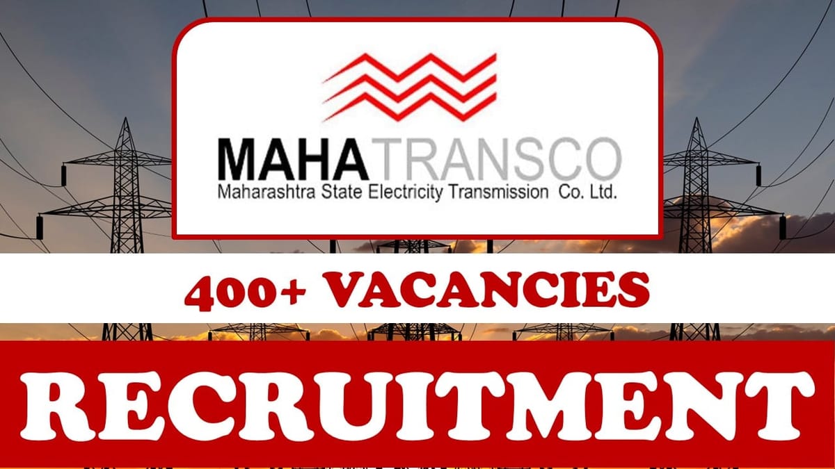 Maharashtra State Electricity Transmission Company Limited Vacancy 2024